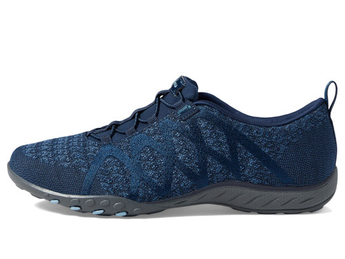 Women's Breathe Easy-Infi Knity Sneaker, Navy, 6