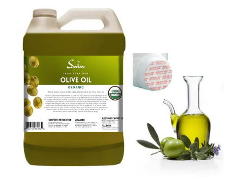1 gallon of Organic Extra Virgin Olive Oil Cold Pressed