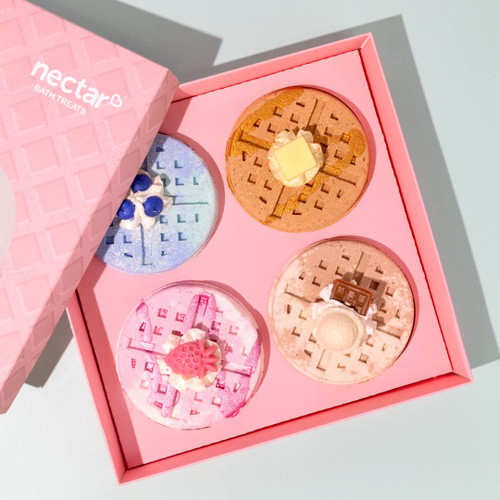 Waffle Bath Bomb Gift Set, Bubble Bath Bath Bomb, Soothing Bath Bomb for Kids, Handmade Bath Bombs, Fizz Bombs for Spa Baths, Valentine's Gift for Women and Teens Waffle Bath Bomb Gift Set, Bubble Bath Bath Bomb, Soothing Bath Bomb for Kids, Handmade Bath Bombs, Fizz Bombs for Spa Baths, Valentine's Gift for Women and Teens