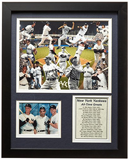 Legends Never Die MLB New York Yankees Greats Framed Photo Collage, 12" x 15" Legends Never Die MLB New York Yankees Greats Framed Photo Collage, 12" x 15"