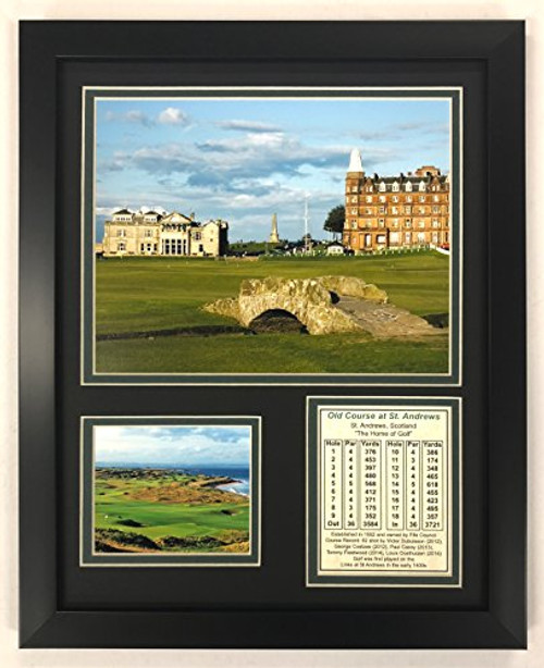 Legends Never Die The Old Course at St. Andrews Golf Course Collage Photo Frame, 11" x 14" Legends Never Die The Old Course at St. Andrews Golf Course Collage Photo Frame, 11" x 14"