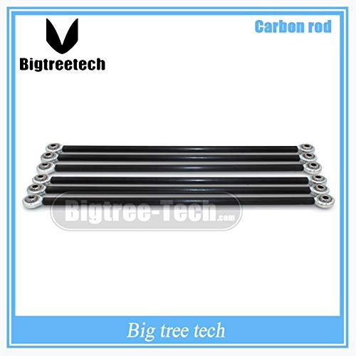 3D Printer - Delta Kossel 3D printer 200MM 46 MM Length Parallel arm fisheye Carbon Rod kit Set K800 Upgrade Diagonal Push rods kit Delta