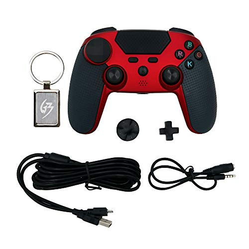 Mcbazel Brook ZPPN006 Mars Wired Controller Gamepad for PS4 PS3 PC Nintendo Switch with Gam3Gear Keychain [NOT Wireless Controller]