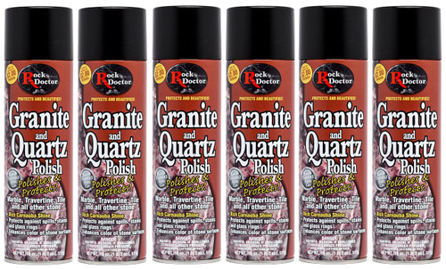 Granite Polish Spray and Surface,18 oz. Can Polish Tile, Marble, Kitchen Countertop, and Natural Stone Surfaces, Streak-Free Shine (6)