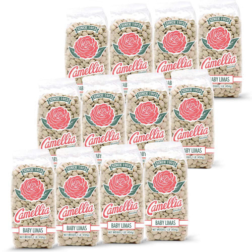 Dried Baby Lima Beans 1 Pound (Pack of 12)