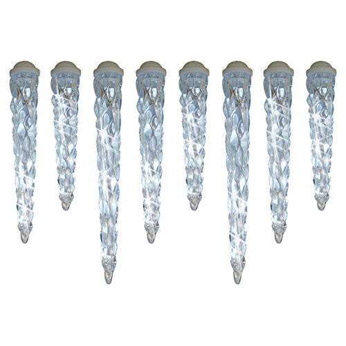 Brite Star 8 Count Falling Snow Light Set, White