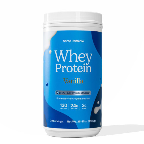 Vanilla Whey Protein, Premium Whey Protein Powder, 24g of Protein per Serving, 30 Servings Vanilla Whey Protein, Premium Whey Protein Powder, 24g of Protein per Serving, 30 Servings