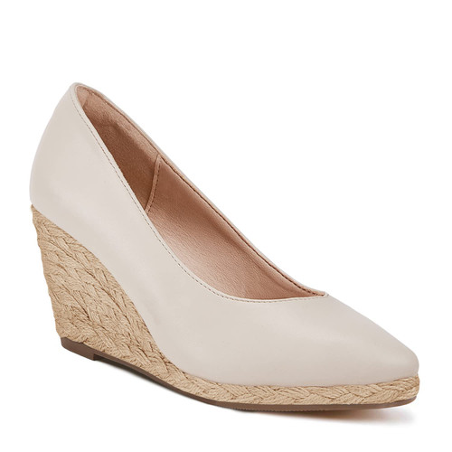 Womens Wedge Pumps Espadrilles Wedges Heel Sandals Closed Toe Slip On Platform Heeled Sandal