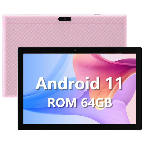 10 Inch Tablet, 64GB Storage Tablets, Android 11 Tableta, 512GB Expand 8MP Camera, Quad-Core Processor 2GB RAM WiFi Tablet, 6000mAh Battery, 10.1'' 1280*8000 IPS HD Touch Screen, GMS Google Tableta PC