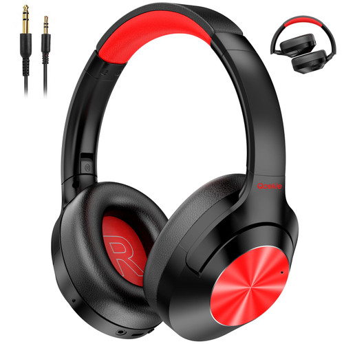 Hybrid Active Noise Cancelling Headphones - 100H Playtime Wireless Over Ear Bluetooth Headphones Deep Bass, 40DB Noise Canceling Headphones with Mic,Comfort Fit for Adults Travel/Home/Office Hybrid Active Noise Cancelling Headphones - 100H Playtime Wireless Over Ear Bluetooth Headphones Deep Bass, 40DB Noise Canceling Headphones with Mic,Comfort Fit for Adults Travel/Home/Office
