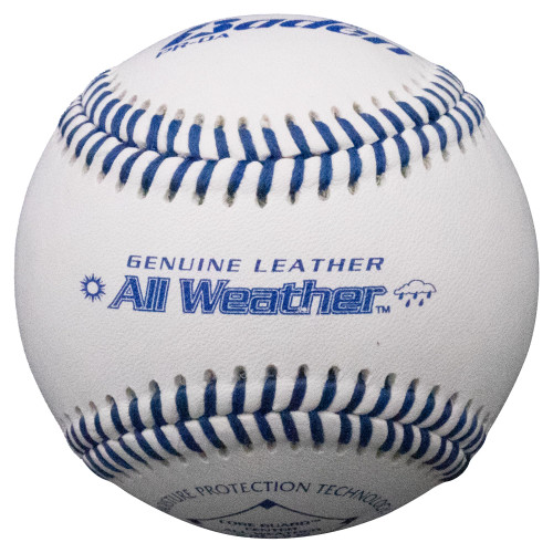 All-Weather Genuine Leather Practice Baseballs, Official Size (One Dozen)
