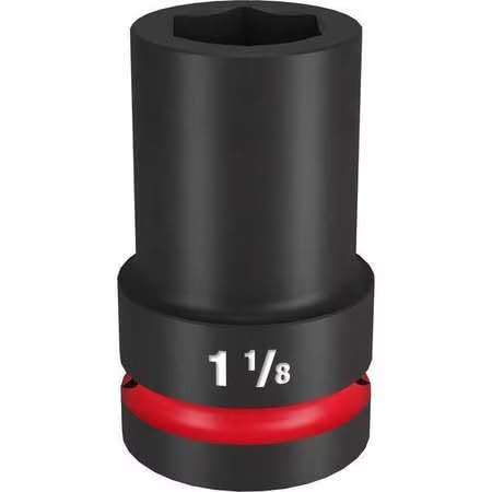 Impact Duty 1" Drive 1-1/8" Deep Well 6 Point Impact Socket