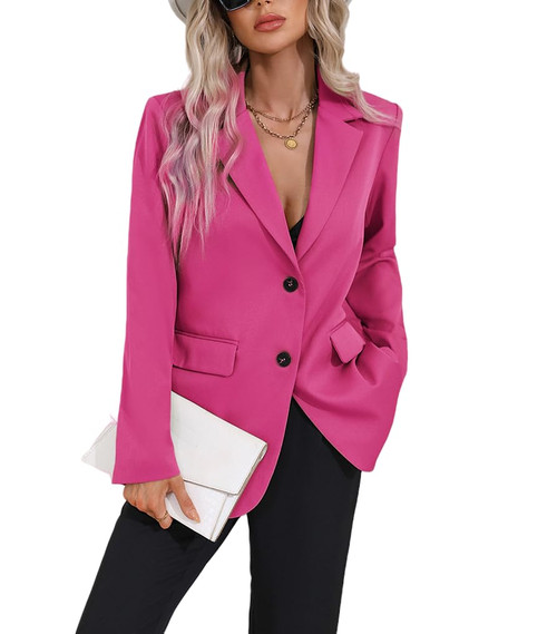 Casual Blazer Jacket Long Sleeve Open Front Blazer Lapel Button Jacket with Button Pockets for Work Office (as1, Alpha, l, Regular, Regular, ROSEO) Casual Blazer Jacket Long Sleeve Open Front Blazer Lapel Button Jacket with Button Pockets for Work Office (as1, Alpha, l, Regular, Regular, ROSEO)