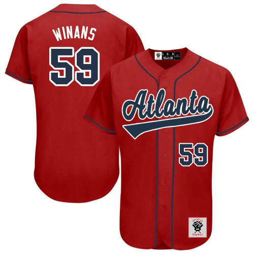 Winans 59 Red Baseball Stitched Jerseys