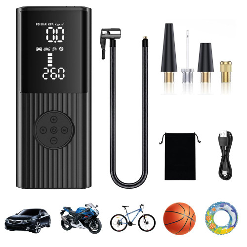 Tire Inflator Portable Air Compressor 150PSI & 9000mAh Portable Cordless Air Pump Accurate Pressure LCD Display 3X Fast Inflation for Cars Bikes Motorcycle Tires Balls Tire Inflator Portable Air Compressor 150PSI & 9000mAh Portable Cordless Air Pump Accurate Pressure LCD Display 3X Fast Inflation for Cars Bikes Motorcycle Tires Balls