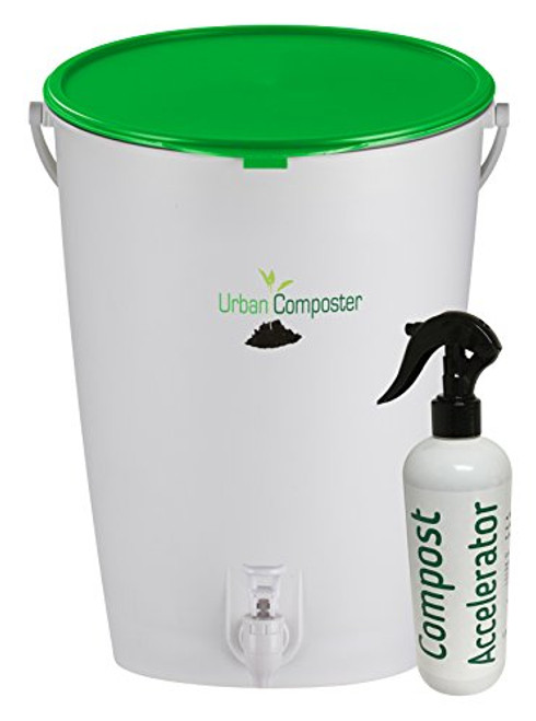 Exaco Trading Co. UClarge-G-K Composter & Accelerator Spray Kit, 4 Gallon, Green Exaco Trading Co. UClarge-G-K Composter & Accelerator Spray Kit, 4 Gallon, Green