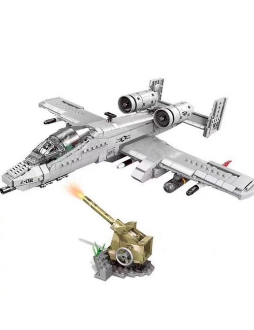 Military A10 Warthog Attack Plane Air Force Building Block Set (961 Pieces) -Building and Military Toys Gifts for Military Fans and Kid Military A10 Warthog Attack Plane Air Force Building Block Set (961 Pieces) -Building and Military Toys Gifts for Military Fans and Kid