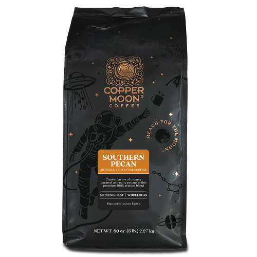 Medium Roast Whole Bean Coffee, Southern Pecan Blend, 5 Lb