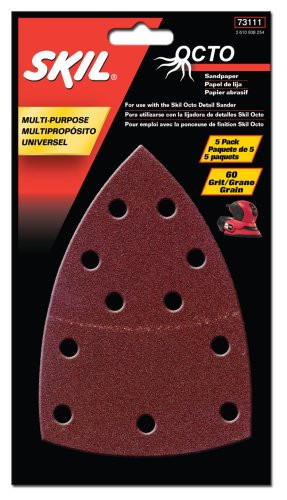 SKIL 73111 Octo Sandpaper 60 Grit - 5 Pack