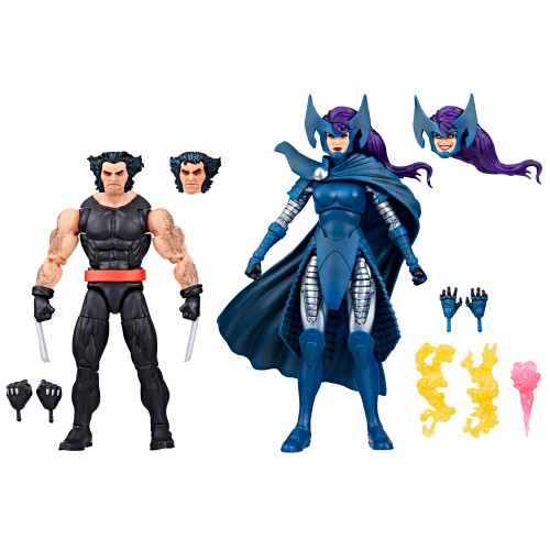 Legends Series Wolverine and Psylocke, 50th Anniversary Comics Collectible 6-Inch Action Figure 2-Pack