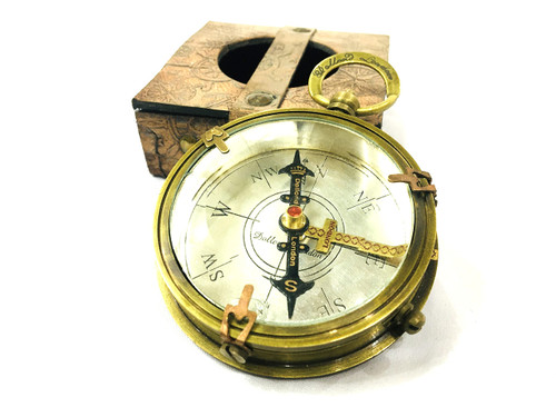 3'' Silver dial Brass Compass Dollond London Brass Antique Compass with Leather case Maritime Antique Brass Compass Hiking Compass Camping Compass 3'' Silver dial Brass Compass Dollond London Brass Antique Compass with Leather case Maritime Antique Brass Compass Hiking Compass Camping Compass