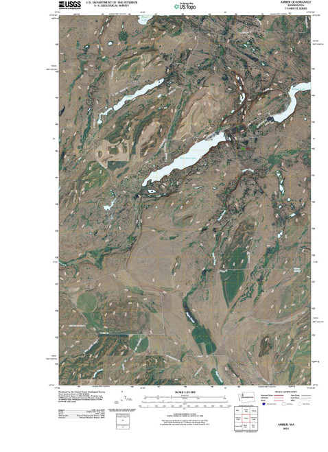 Washington Maps - 2011 Amber, WA - USGS Historical Topographic Wall Art : 18in x 24in Washington Maps - 2011 Amber, WA - USGS Historical Topographic Wall Art : 18in x 24in