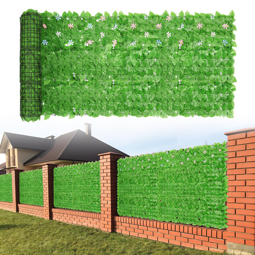 314x39in Artificial Ivy Privacy Fence Wall Screen, Artificial Hedges Fence and Faux Ivy Vine Leaf Decoration for Outdoor Garden Decor, Light Leaves 314x39in Artificial Ivy Privacy Fence Wall Screen, Artificial Hedges Fence and Faux Ivy Vine Leaf Decoration for Outdoor Garden Decor, Light Leaves