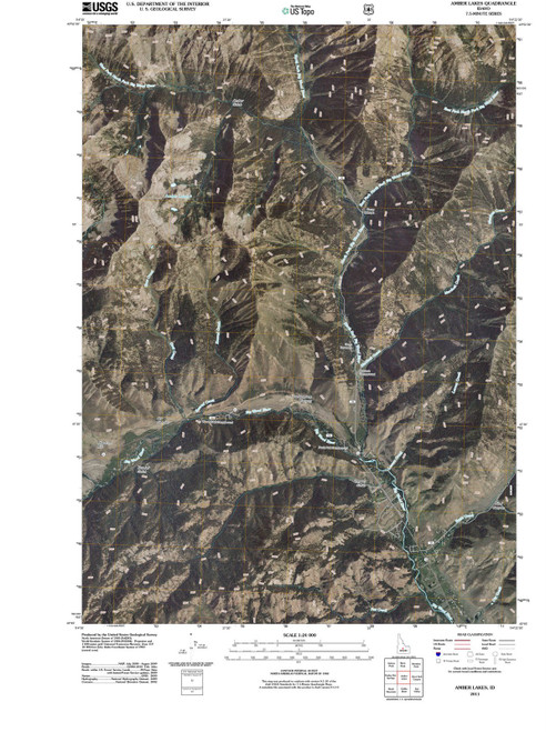 Idaho Maps - 2011 Amber Lakes, ID - USGS Historical Topographic Wall Art : 18in x 24in Idaho Maps - 2011 Amber Lakes, ID - USGS Historical Topographic Wall Art : 18in x 24in