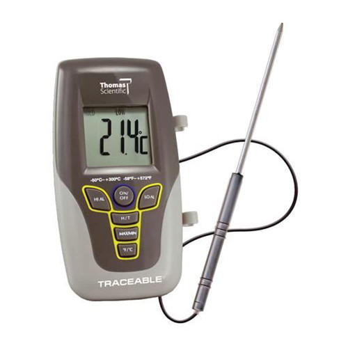 Traceable Kangaroo Thermometer, 7.5" Probe Length, -58 to 572 degree F, -50 to 300 degree C,4430