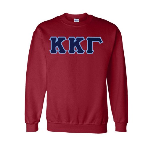 Kappa Kappa Gamma Lettered Crewneck XXX-Large Maroon