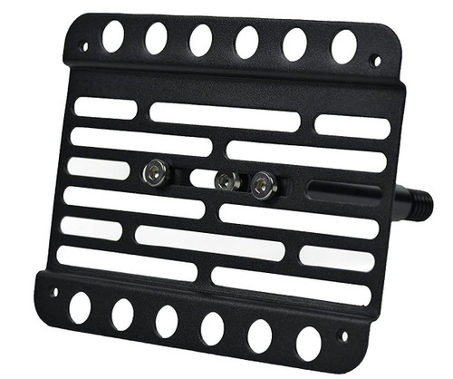 for 2011-2018 Volkswagen Touareg - Front Bumper Tow Hook License Plate Mount Bracket RELOCATOR Relocation Adaptor Holder Kit