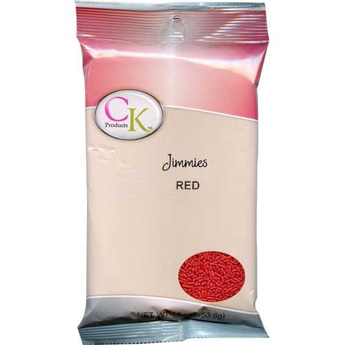 CK Products 16 Ounce Jimmies/Sprinkles Bag, Red
