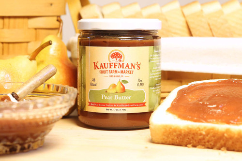Kauffman's Fruit Farm Homemade Pear Butter Spread, 17 Oz. (Pack of 6) Kauffman's Fruit Farm Homemade Pear Butter Spread, 17 Oz. (Pack of 6)