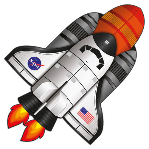 Supersize Ultra Shuttle Booster Ripstop Nylon Spaceship and Rocket Booster Kite, 58 Inches Tall