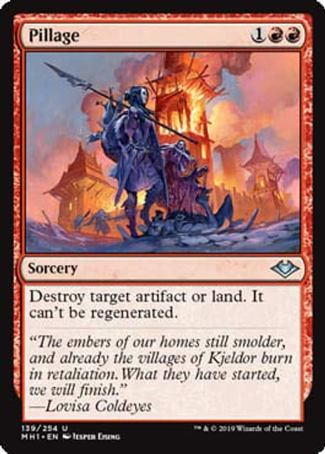 Magic: The Gathering - Pillage - Modern Horizons Magic: The Gathering - Pillage - Modern Horizons