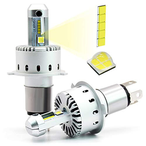 Boodlied 40Watts H4 9003 P43T HS1 LED Headlight Bulb All-in-One Conversion Kit,8000Lumens 6500K Hi-Low Beam 9003 HB2 Auto LED Head Lights.White.2-Pack. Boodlied 40Watts H4 9003 P43T HS1 LED Headlight Bulb All-in-One Conversion Kit,8000Lumens 6500K Hi-Low Beam 9003 HB2 Auto LED Head Lights.White.2-Pack.