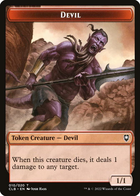 Magic: the Gathering - Devil (010) // Treasure (017) - Foil - Battle for Baldur's Gate