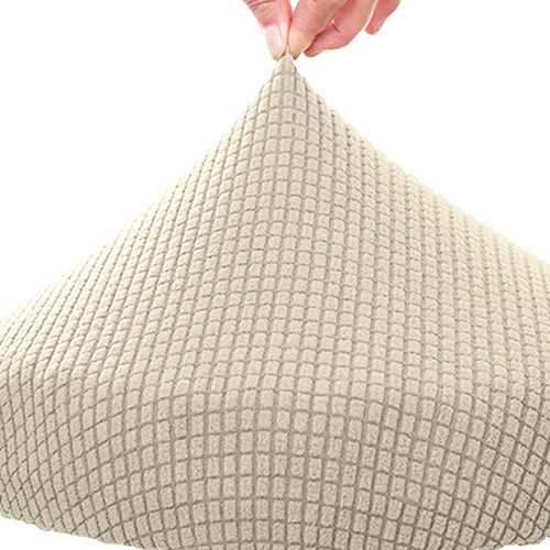 Chair Slipcover Elastic Stretchable Polyester Round Washable Stool Cushion for Home Chair Protector