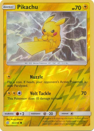 Pikachu - 66/236 - Common - Reverse Holo - Cosmic Eclipse