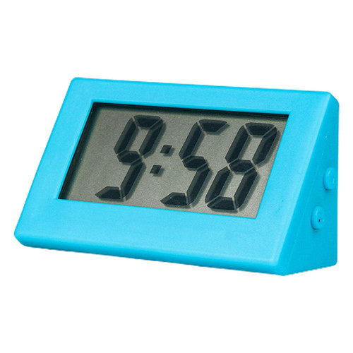 Mute Electronic Clock Digital Clock, Small Digital Clock, Battery Operated Mini LCD Desk Clock, Time Display Clock for Bedroom Home Office