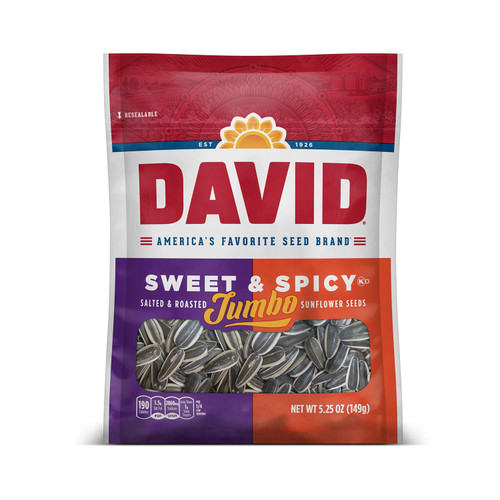 Roasted and Salted Sweet and Spicy Jumbo Sunflower Seeds, Keto Friendly, 5.25 oz (Pack of 1) Roasted and Salted Sweet and Spicy Jumbo Sunflower Seeds, Keto Friendly, 5.25 oz (Pack of 1)