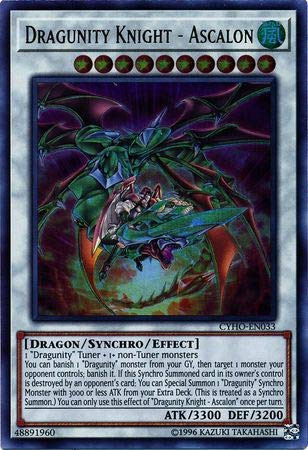 Yu-Gi-Oh! - Dragunity Knight - Ascalon - CYHO-EN033 - Ultra Rare - Unlimited Edition - Cybernetic Horizon