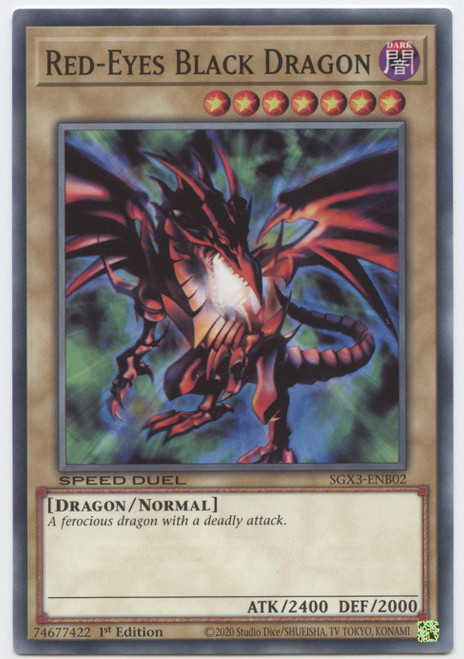 Red-Eyes Black Dragon - SGX3-ENB02 - Common - 1st Edition
