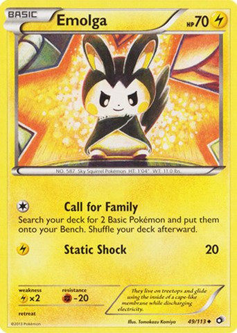 - Emolga (49/113) - Legendary Treasures