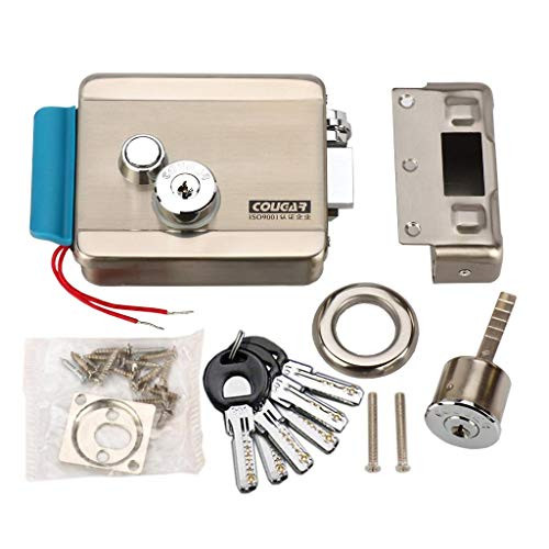 Electric Electronic Door Lock DC 12V for Doorbell Intercom Access Control Security System Support Fence Gate Wooden Glass Metal Fireproof Door