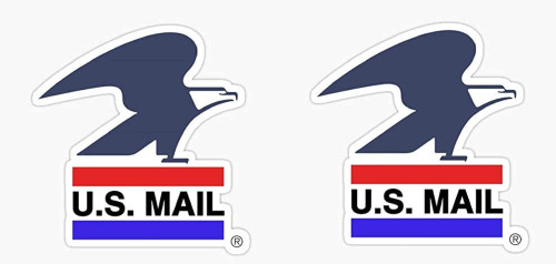U.S. Mail Sticker - Sticker Graphic - Auto, Wall, Laptop, Cell, Truck Sticker for Windows, Cars, Trucks