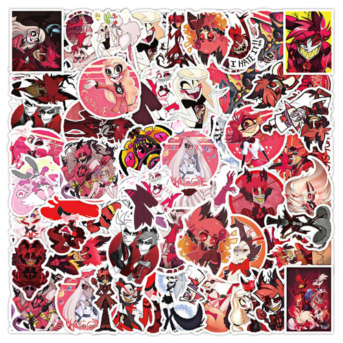 50 PCS Stickers Pack Hazbin Hotel Vinyl Colorful Waterproof for Water Bottle Laptop Bumper Car Bike Luggage Guitar Skateboard (50PC) 50 PCS Stickers Pack Hazbin Hotel Vinyl Colorful Waterproof for Water Bottle Laptop Bumper Car Bike Luggage Guitar Skateboard (50PC)