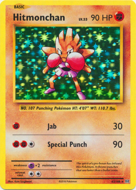 - Hitmonchan (62/108) - XY Evolutions - Holo