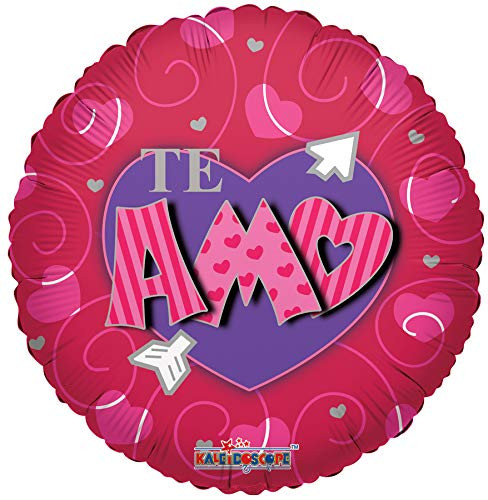 18 Inch Te Amo Funky Heart Balloon