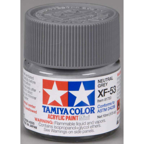 Acrylic Mini XF53 Neutral Grey TAM81753 Plastics Paint Acrylic